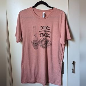 Topos & Tacos T Shirt EUC Sz Large